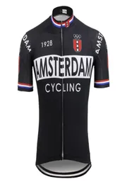 Ulusal Siyah Bisiklet Forması Kısa Kol MTB Jersey Amsterdam France Italia Holland Bike Giyim Ropa Ciclismo 5 Style6517342