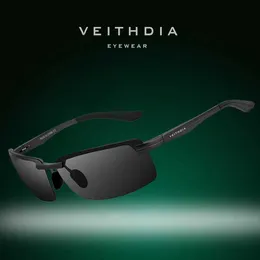 نظارة شمسية Veithdia Sports Sunglasses Eyeglasses leuminium lears reparized eyewear sale male driving sun glases for men/women v6510 Q240120