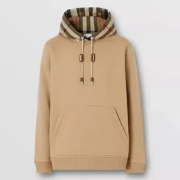 2024 NYA ALPHABET PLAID Märkesdesigner Hoodies Zipper broderad herr huva tröja plädet skarvad kvinnor par lös hatt cardigan