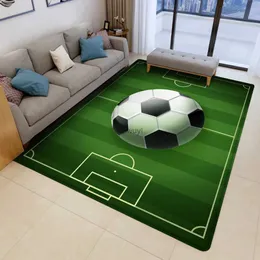 Mattor fotbollsfältmönster mattor för vardagsrum heminredning matbord stora mattor