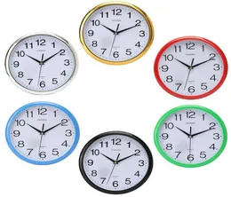 Zegary ścienne 12 -godzinne wyświetlacz cichy retro nowoczesny okrągłe kolorowe kolorowe rustykalne dekoracyjne antyczne sypialnia czas kuchnia domowy zegar13620318