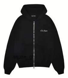 Cole Buxton Knit Men's Hoodies Sweatshirts Cole Buxton Minimalist Embroidered Two Way Zip Hoodie Super Large Black Greyblue Joggers 3 2ASX