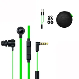 Headphones New High Quality Razer Hammerhead Pro V2 InEar Earbuds with Mic Headphones Gamer Sports Wired Headphones 3.5mm