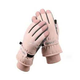 Rękawiczki narciarskie Touchsn ciepłe męskie Zimowe Kobiety termiczne przeciw poślizgowe Rękawicy wodoodporne odporne na wiatrówkę