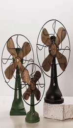 Retro nostaljik fan süsleri ev dekorasyon aksesuarları vintage fan minyatür Avrupa tarzı figürinler ev dekor hediyeleri süsleme t6918295