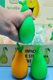 Fruta pêra anti estresse bola engraçado gadget ventilação brinquedos estresse autismo humor alívio mão pulso squeeze criança toy5018275