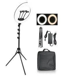 18 Inch 45Cm Selfie Ring Light Led Studio Lighting 32005600K Ring Lamps With Stand Tripod 210Cm For Video Ringlight 65W2631040