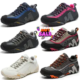 رجال المشي لمسافات طويلة أحذية Mesh Mountain Climbing Sports Rubber Rubber Sole Training Men Sneakers أحذية رياضية غير قابلة للانزلاق مقاومة للبلى حجم 39-45