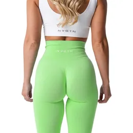 Capris NVG Dikişsiz Taytlar Spandex Şort Kadın Fiess Elastik Nefes Alabaş Boş Zaman Sporları Likra Spandextights