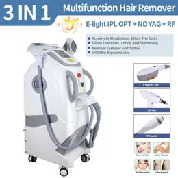 Máquina ipl 3 em 1 para remoção de pelos a laser, 640nm, remove permanentemente os pelos do corpo, equipamento de beleza para remoção de tatuagem a laser nd yag407