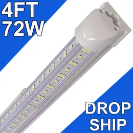 Lekkie LED LED Garaż 72 W 6500K 7200LM White Light, T8 4 -ft Tube Light Light
