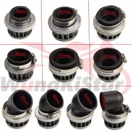 Filtri aria moto 28mm 32mm 35mm 38mm 42mm 47mm per motocross moto ATV scooter ciclomotore Quad Pit Dirt Bike dritto curvo bocca destra Mini filtro aria pulitore