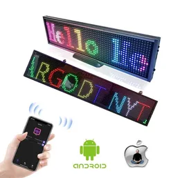 12V bilskylteffekt 50 cm 75cm 99cm 113cm RGB FullColor Programmerbar rullningsinformation LED Displaypanel för butikannonsering4969341