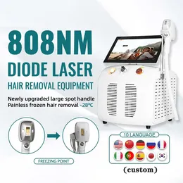 Dispositivo portátil da remoção do cabelo do laser do ipl 3 comprimento de onda do laser do diodo gelo titânio máquina indolor e permanente da remoção do cabelo