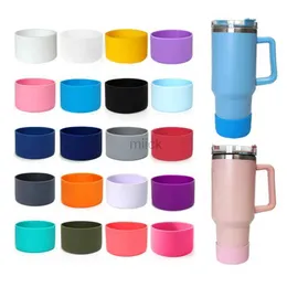 زجاجة ماء 7.5 سم من السيليكون الحذاء لـ Stanley 40oz Quencher Adventure Tumbler and Ice Flow Flip 30 Oz 20 Oz Bottle Bottle Cover 240122