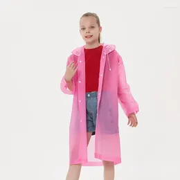 Regenmäntel, Einzel-Regenmantel, praktischer Kinder-Poncho für Jungen und Mädchen, Grundschüler, Outdoor-Reisen, einteilige Regenausrüstung mit Kapuze