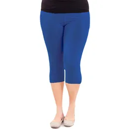 Capris 2020 Sıcak Satış Artı Boyut Kadın Taytlar Sıradan Katı Bahar Yaz Modal Taytlar Pamuk Elastik Bel Streç Pantolon Dropship