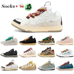 Designer Mesh Scarpe casual Stivali Uomo Donna Stringate in pelle goffrata Lavis Curb Sneakers Pelle di vitello Gomma Nappa Suola con plateau Moda Parigi Scarpe da ginnastica