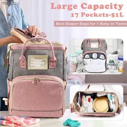 Diaper Bags Folding Mommy Bag Large Capacity Mother Backpack Diaper Stroller Bags For Babies Kid Baby Diaper Bag Organizer Outing Handbag