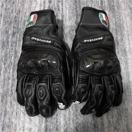 قفازات AAGV AGV Rider Gloves سباق الدراجات النارية الثقيلة معدات ركوب الدراجات النارية المضادة للجلد البقر من الجلد المقاوم للماء من الرجال والنساء 5BTY