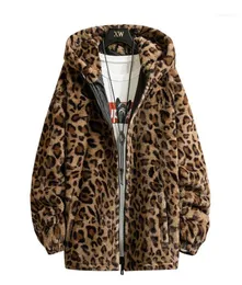 Men039s Down Parkas 2021 Fashion Warm Love Winter Jacket Men Coat Woman Hooded Faux Fur Leopard Casual Slim Parka Big Size 3x3145224