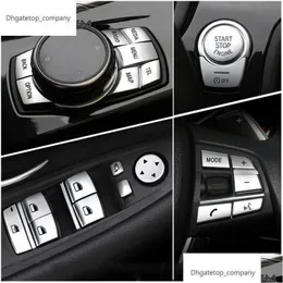 Other Auto Parts Chrome Abs Car Interior Buttons Sequins Decoration Er Trim Decals For F10 F07 F06 F12 F13 F01 F02 F20 F30 F32 Drop De Dhiiy