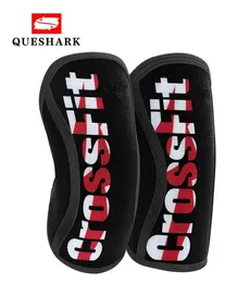 Mektup Basılı 7mm Neopren Halter Kneepad Spor Powerlifting CrossFit Sıkıştırma Diz Pedleri Eğitim Diz Desteği T191230884988