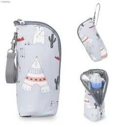 Diaper Bags Baby Bottle Bag Portable Mother Feeding Bottle Warmer Baby Feeding Aluminum Mold Insulation Outing Stroller Hanging Bag