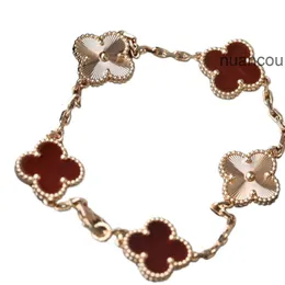 Joyería Van Clover Pulsera Cleef Pulsera Van Clover Marca Amor Pulseras de diseño 4 Pulsera de trébol de cuatro hojas Brazaletes de oro rosa plateado Mujeres Hombres Brazalete Tornillo Coupl