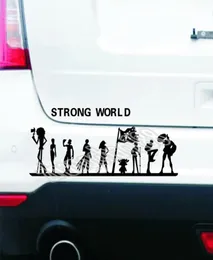 One Piece Strong World Car Sticker Pirate Luffy Vinyl Car Trunk Body Sticker CA9436885336656636