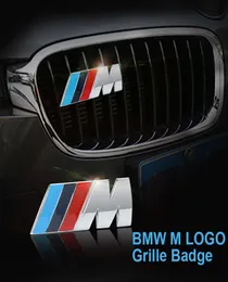 3D Metal M M Güç Logo Çıkartma Arabası Ön ızgara Emblem Krom Rozeti BMW E36 E30 E34 E46 E39 E60 E904327488