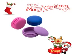 Macaron Silicone Container 53mm Od Smoking Accessories 4pcs Per Box Jars Dabs Wax Containers Dry Herb Boxes Vaporizer Gift Box8716333