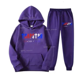 Trapstar Tracksuit Roblox T Shirt Trapstar Brand Printed Sportswear كبير القمصان T 16 لونًا دافئتين من قطعتين متسكعين في Hoodie Trapstar 232