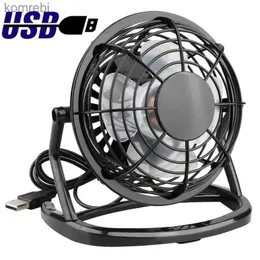 مكتب المعجبين Electric USB Silent Fan Cooler لجهاز الكمبيوتر المحمول كمبيوتر محمول كمبيوتر Desktop Summer Cooling Fans 180 درجة التناوب 4 شفرات USB mini fanl240122