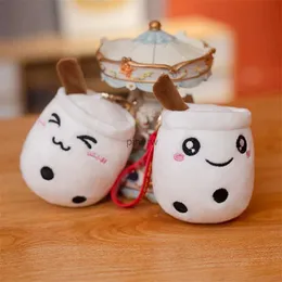 Pluszowe lalki 10 cm Kawaii Bubble Tea wisidanta pluszowe zwierzę słodkie jedzenie zabawka herbata mleczna herbata boba