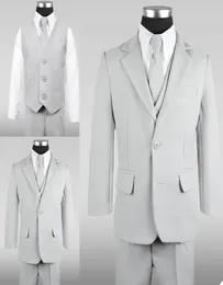 Nowy wiosenny chłopiec formalne garnitury obiad smoking mały chłopiec drużbowie dzieci na przyjęcie weselne PROM Suit Formal Wear 3 PCS8586218