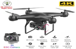 RC Drone Quadcopter UAV With Camera 4K Professional WideAngle Aerial Pography Long Life Remote Control Fly Wing Machine Toy1999955