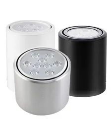 전체 Dimmable 3W5W7W12W 라운드 코브 LED 다운 라이트 표면 장착 부엌 욕실 스팟 라이트 램프 Easy 조정 라이트 헤드 AC4638202