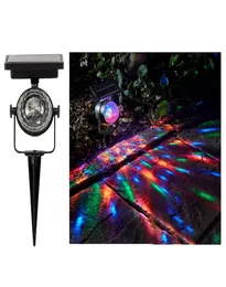 LED Solar Rotating Projection Lamp Waterproof Colorful Light Solar Rotating Lawn Lamp Yard Lamps Laser Light Outdoor Decoration VT1376689