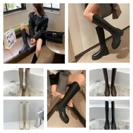 2024 Włochy Kobiet Designer Boots Cowboy Domino F But But Combat Knight Stretch High Heel Sneaker Winter Womens Buty koronkowe w górę Kobiet Kobiet Bottes
