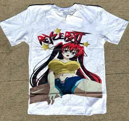 T-shirt da uomo T-shirt oversize Cartoon Anime Streetwear T-shirt divertenti Manga Summer Leisure Y2k Uomo Tops Tees Abbigliamento da uomo hentai Cotton T240122
