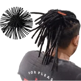 12 Zoll vietnamesisches Echthaarsystem, schwarze Farbe, 300 % schwere Dreadlocks-Toupet für Männer, 8 x 10 volle Spitzeneinheiten für schwarze Männer