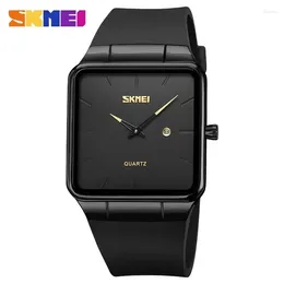 ساعة معصم Skmei 1961 Mens Fashion 3BAR ماء الوقت تاريخ الساعة على مدار الساعة Relogio Masculino Luxury Japan Quartz Watches