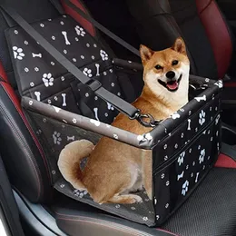 Capa para assento de carro para cães e gatos, bolsa dobrável para carregar animais de estimação, cesta de transporte para cães e gatos, à prova d'água