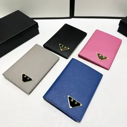 2024 Top quality designer Bain Vertical purse Fashion four color calfskin purse Gold silver triangle epsom leather women handbag card slot women's bag box