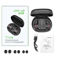 JHO A9 TWS Wireless Bluetooth 50 Headphones Sports Earphone Ear Hook Running Noise Cancelling Stereo Earbuds5183005