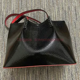 Frauen Luxus Nietbeutel Messenger Taschen Kritzeln Serpentine Composite Reds Farbböden Handtasche Echtes Leder Geldbeutel Designer Größe Umhängetasche rote Untertasche Tasche