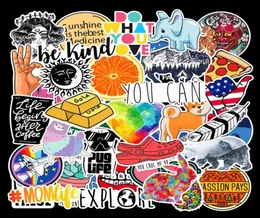 40pcs Lot Fashion Trend Waterproof PVC Removable Stickers Laptop Skateboard Guitar Luggage Case Car Motorcycle Bike Graffiti Stick3144068