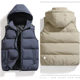 LL LEMONS Outfit Lu Outdoor Mens Vest Hoodies Down Parkas Jacket Tops Ladies Outerwear Coats Winter Coat Casual Warm Cardigan Detachable