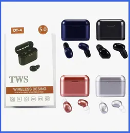 DT4 TWS Sport Kablosuz Kulaklıklar Bluetooth V50 Huawei Samsung İPhone için Evrensel Kulaklıklar Çalışma 10 PCS1805277